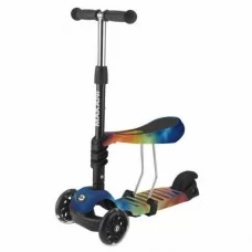 Триколісний самокат Kikka Boo Makani 3 в 1 Ride Skate із сидінням Райдуга 