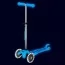 Трехколесный самокат Micro Mini Deluxe Glow LED светящийся синий MMD215 Трехколесный самокат Micro Mini Deluxe Glow LED светящийся синий MMD215