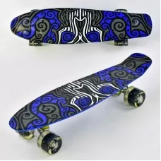 Скейтборд Best Board F 6510 55см светящиеся колёса Скейтборд Best Board F 6510 55см светящиеся колёса