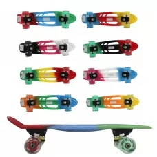 Скейтборд BabyToys GSK-0014 пластиковый со светящимися колесами
