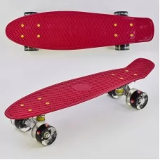 Пенни борд Best Board 0110 со светом 55см вишневый Пенни борд Best Board 0110 со светом 55см вишневый