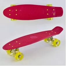Пенни борд Best Board 0220 красный со светом 55см Пенни борд Best Board 0220 красный со светом 55см