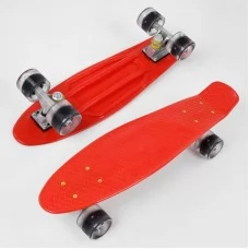 Пенни борд Best Board 8181 красный со светом 55см Пенни борд Best Board 8181 красный со светом 55см