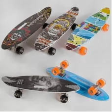Скейтборд Best Board 60см со светящимися колесами, 4 вида Скейтборд Best Board 60см со светящимися колесами, 4 вида