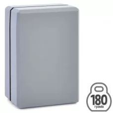 Блок для йоги MS 0858-17-G EVA, 23-15-7,5см, сірий, 180-200г