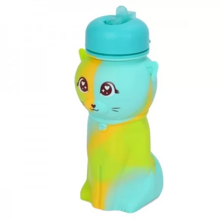 Спортивна пляшка BabyToys MS 4954 з карабіном, силікон