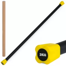 Палка гимнастическая MS 4154-3 body bar, 3кг, 120см, в кор-ке