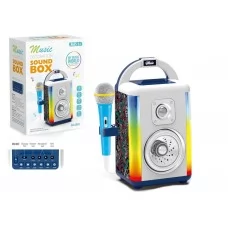 Портативная музыкальная колонка с микрофоном FY912474, Bluetooth, подсветка