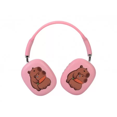 Наушники беспроводные Bluetooth MZ-009, с ушками капибары, аккумулятор, USB-зарядка, 6 цветов Наушники беспроводные Bluetooth MZ-009, с ушками капибары, аккумулятор, USB-зарядка, 6 цветов