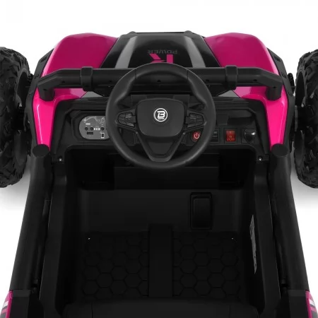 Детский электромобиль Багги Polaris RZR Bambi Racer M 6073EBLR-8 розовый, 4 мотора по 35W, EVA, экокожа, MP3, USB, Bluetooth Детский электромобиль Багги Polaris RZR Bambi Racer M 6073EBLR-8 розовый, 4 мотора по 35W, EVA, экокожа, MP3, USB, Bluetooth
