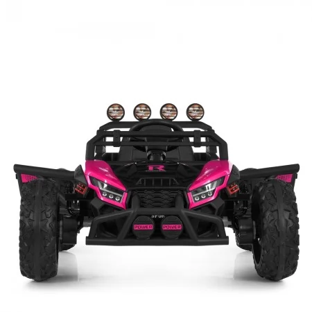 Детский электромобиль Багги Polaris RZR Bambi Racer M 6073EBLR-8 розовый, 4 мотора по 35W, EVA, экокожа, MP3, USB, Bluetooth Детский электромобиль Багги Polaris RZR Bambi Racer M 6073EBLR-8 розовый, 4 мотора по 35W, EVA, экокожа, MP3, USB, Bluetooth