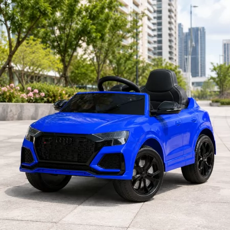 Дитячий електромобіль Audi M 4569EBLRS-4 синій, 2 мотори по 35W, EVA, екошкіра, MP3, USB, Bluetooth Дитячий електромобіль Audi M 4569EBLRS-4 синій, 2 мотори по 35W, EVA, екошкіра, MP3, USB, Bluetooth