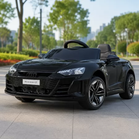 Дитячий електромобіль Audi RS e-tron GT M 4938EBLR-2 чорний, 2 мотори по 30W, EVA, шкіра, MP3, USB, Bluetooth Дитячий електромобіль Audi RS e-tron GT M 4938EBLR-2 чорний, 2 мотори по 30W, EVA, шкіра, MP3, USB, Bluetooth