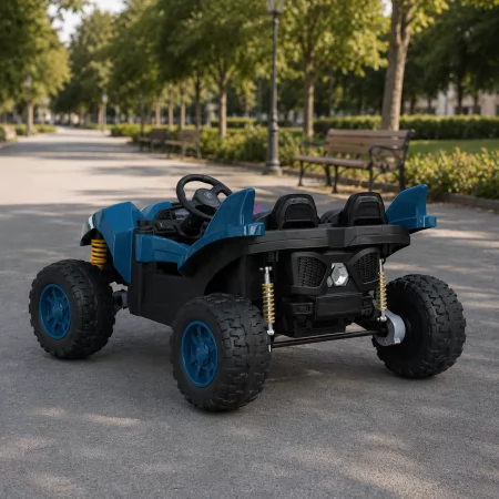 Детский электромобиль багги Dune Racing M 6039EBR-4 двухместный, 4 мотора по 35W, EVA, Bluetooth, MP3, синий Детский электромобиль багги Dune Racing M 6039EBR-4 двухместный, 4 мотора по 35W, EVA, Bluetooth, MP3, синий