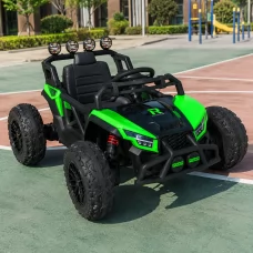 Дитячий електромобіль Багги Polaris RZR Bambi Racer M 6073EBLR-5 зелений, 4 мотори по 35W, EVA, екошкіра, MP3, USB, Bluetooth