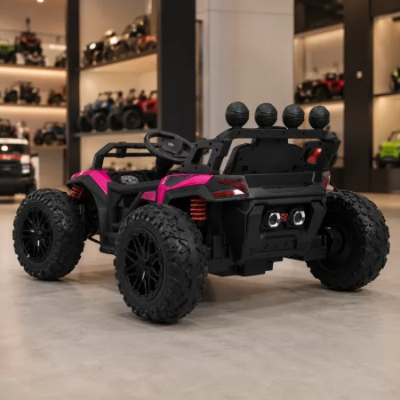 Детский электромобиль Багги Polaris RZR Bambi Racer M 6073EBLR-8 розовый, 4 мотора по 35W, EVA, экокожа, MP3, USB, Bluetooth Детский электромобиль Багги Polaris RZR Bambi Racer M 6073EBLR-8 розовый, 4 мотора по 35W, EVA, экокожа, MP3, USB, Bluetooth
