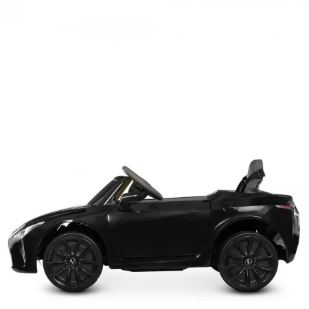 Детский электромобиль Lexus LC 500 Bambi JE 1618 EBLR-2, черный, 2 мотора по 35W, EVA колёса, кожаное сиденье