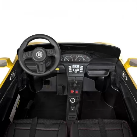 Детский электромобиль Bambi M 4055 AL-6 Porsche Cayman, двухместный, желтый Детский электромобиль Bambi M 4055 AL-6 Porsche Cayman, двухместный, желтый