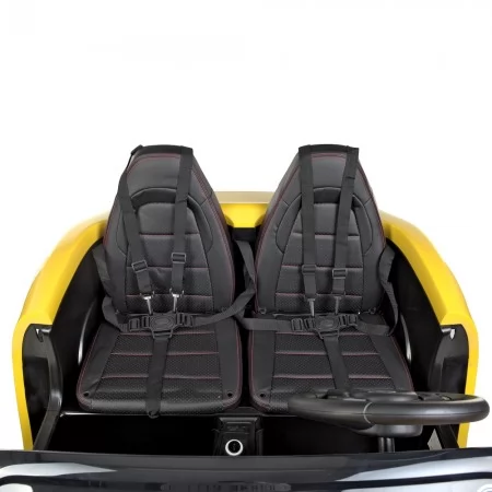 Детский электромобиль Bambi M 4055 AL-6 Porsche Cayman, двухместный, желтый Детский электромобиль Bambi M 4055 AL-6 Porsche Cayman, двухместный, желтый