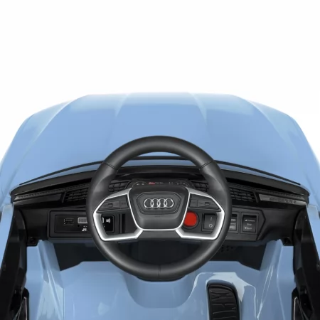 Детский электромобиль Джип Audi Q8 e-tron Sportback Bambi M 4806EBLR-4 синий, 2 мотора по 30W, EVA, кожа, MP3, USB, Bluetooth