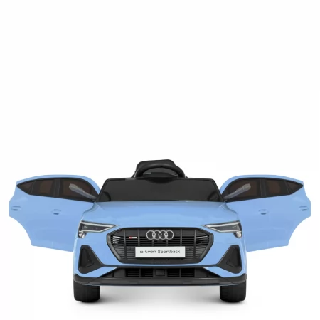 Детский электромобиль Джип Audi Q8 e-tron Sportback Bambi M 4806EBLR-4 синий, 2 мотора по 30W, EVA, кожа, MP3, USB, Bluetooth
