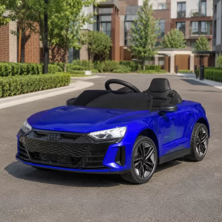 Детский электромобиль Bambi M 4938EBLRS-4 Audi RS e-tron GT синий, 2 мотора по 30W, EVA, экокожа, MP3, USB, Bluetooth, автопокраска