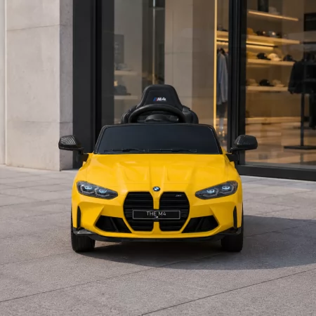 Детский электромобиль BMW M4 Competition Cabrio Bambi M 5096 EBLR-6, 2 мотора по 35W, EVA, экокожа, MP3, Bluetooth, желтый Детский электромобиль BMW M4 Competition Cabrio Bambi M 5096 EBLR-6, 2 мотора по 35W, EVA, экокожа, MP3, Bluetooth, желтый