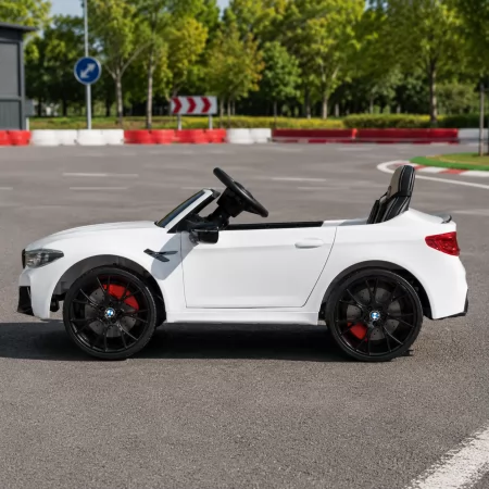 Дитячий електромобіль BMW M5 Bambi M 4791EBLR-1 білий, 2 мотори по 35W, EVA, шкіра, MP3, USB, Bluetooth