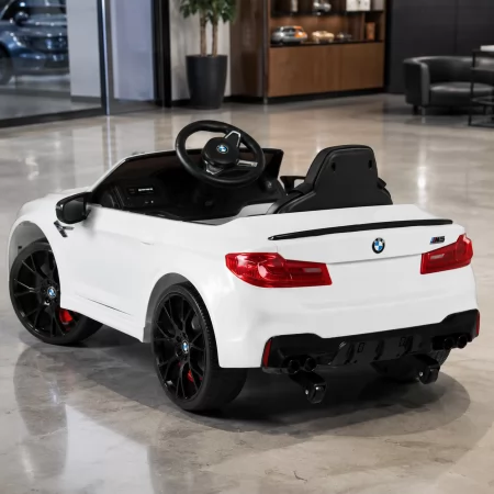 Дитячий електромобіль BMW M5 Bambi M 4791EBLR-1 білий, 2 мотори по 35W, EVA, шкіра, MP3, USB, Bluetooth