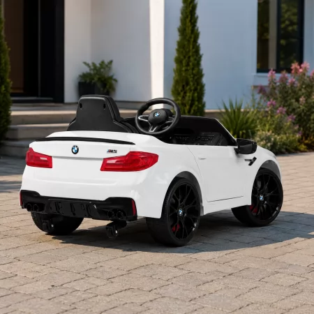 Дитячий електромобіль BMW M5 Bambi M 4791EBLR-1 білий, 2 мотори по 35W, EVA, шкіра, MP3, USB, Bluetooth
