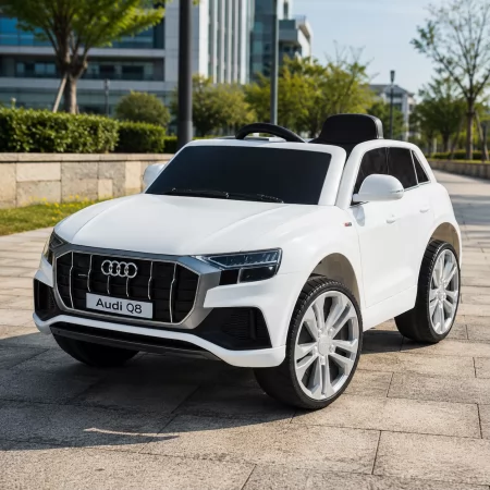 Детский электромобиль Джип Audi Q8 SUV Bambi JJ2066 EBLR-1 белый, EVA, экокожа, 2 мотора по 25W Детский электромобиль Джип Audi Q8 SUV Bambi JJ2066 EBLR-1 белый, EVA, экокожа, 2 мотора по 25W