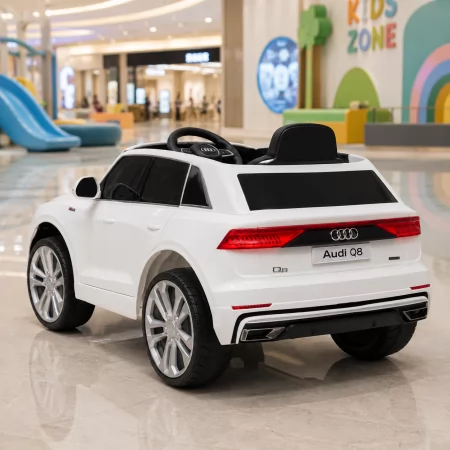 Детский электромобиль Джип Audi Q8 SUV Bambi JJ2066 EBLR-1 белый, EVA, экокожа, 2 мотора по 25W Детский электромобиль Джип Audi Q8 SUV Bambi JJ2066 EBLR-1 белый, EVA, экокожа, 2 мотора по 25W
