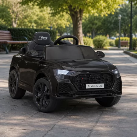 Дитячий електромобіль Джип Audi RS Q8 Bambi M 4569 EBLR-2 чорний, 2 мотори по 35W, EVA, шкіра, MP3, USB, Bluetooth