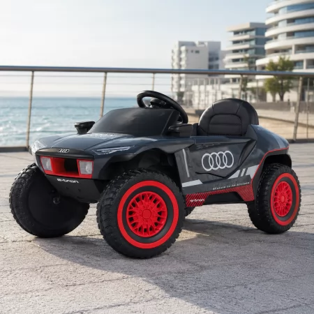 Дитячий електромобіль Джип Audi RS Q e-tron Bambi M 4972 EBLR-11 сірий, 2 мотори по 45W, EVA, шкіра, MP3, USB