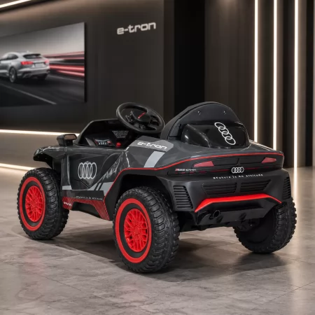 Дитячий електромобіль Джип Audi RS Q e-tron Bambi M 4972 EBLR-11 сірий, 2 мотори по 45W, EVA, шкіра, MP3, USB