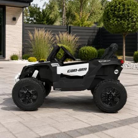 Детский электромобиль Джип Багги Bambi M 5099 EBLR-1 белый, 4 мотора по 200W, EVA, экокожа, Bluetooth