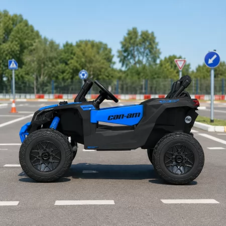 Детский электромобиль Джип Багги Bambi M 5099 EBLR-4 синий, 4 мотора по 200W, EVA, экокожа, Bluetooth