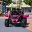 Детский электромобиль Джип Багги Bambi M 5099 EBLR-8-2 черно-розовый, 4 мотора по 200W, EVA, экокожа, Bluetooth