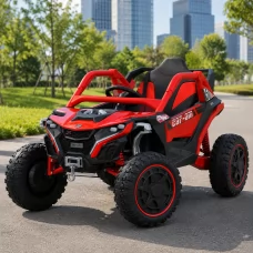 Дитячий електромобіль Джип Баггі Bambi M 6256EBLR-3 червоний, 4 мотори по 45W, EVA, шкіра, MP3, USB, Bluetooth, TF