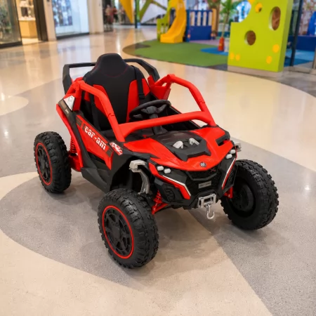Дитячий електромобіль Джип Баггі Bambi M 6256EBLR-3 червоний, 4 мотори по 45W, EVA, шкіра, MP3, USB, Bluetooth, TF Дитячий електромобіль Джип Баггі Bambi M 6256EBLR-3 червоний, 4 мотори по 45W, EVA, шкіра, MP3, USB, Bluetooth, TF