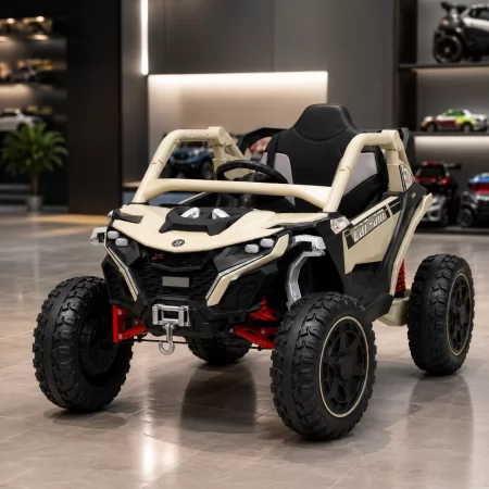 Дитячий електромобіль Джип Багги Bambi Racer M 6256EBLR-13 хакі, 4 мотори по 45W, EVA, шкіра, MP3, USB, Bluetooth, TF Дитячий електромобіль Джип Багги Bambi Racer M 6256EBLR-13 хакі, 4 мотори по 45W, EVA, шкіра, MP3, USB, Bluetooth, TF