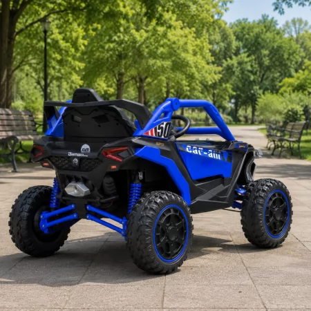 Дитячий електромобіль Джип Баггі Bambi Racer M 6256EBLR-4 синій, 4 мотори по 45W, EVA, шкіра, MP3, USB, Bluetooth, TF, музика, світло Дитячий електромобіль Джип Баггі Bambi Racer M 6256EBLR-4 синій, 4 мотори по 45W, EVA, шкіра, MP3, USB, Bluetooth, TF, музика, світло