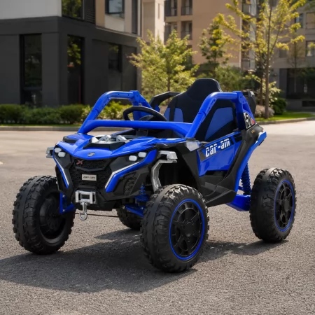 Дитячий електромобіль Джип Баггі Bambi Racer M 6256EBLR-4 синій, 4 мотори по 45W, EVA, шкіра, MP3, USB, Bluetooth, TF, музика, світло Дитячий електромобіль Джип Баггі Bambi Racer M 6256EBLR-4 синій, 4 мотори по 45W, EVA, шкіра, MP3, USB, Bluetooth, TF, музика, світло