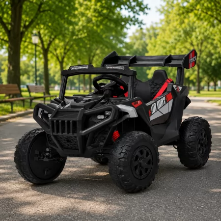 Детский электромобиль Джип Багги M 6347EBLRS-2, 4 мотора по 35W, MP3, Bluetooth, EVA, кожа, черный