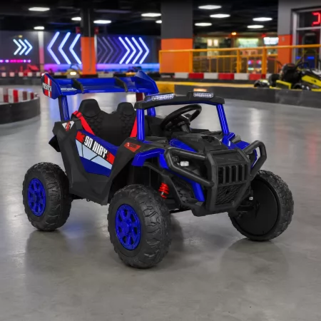 Детский электромобиль Джип Багги M 6347EBLRS-4, 4 мотора по 35W, MP3, Bluetooth, EVA, кожа, синий Детский электромобиль Джип Багги M 6347EBLRS-4, 4 мотора по 35W, MP3, Bluetooth, EVA, кожа, синий