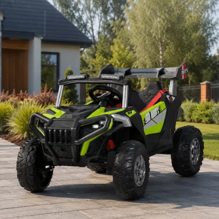 Детский электромобиль Джип Багги M 6347EBLRS-5, 4 мотора по 35W, MP3, Bluetooth, EVA, кожа, зеленый Детский электромобиль Джип Багги M 6347EBLRS-5, 4 мотора по 35W, MP3, Bluetooth, EVA, кожа, зеленый