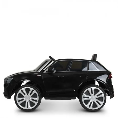 Детский электромобиль Джип Audi Q8 SUV Bambi JJ2066 EBLR-2 черный, EVA, экокожа, 2 мотора по 25W
