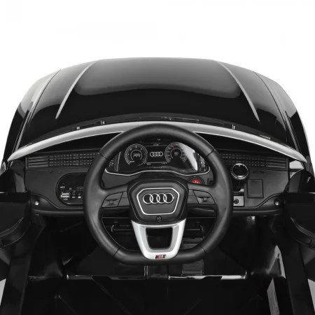 Детский электромобиль Джип Audi Q8 SUV Bambi JJ2066 EBLR-2 черный, EVA, экокожа, 2 мотора по 25W