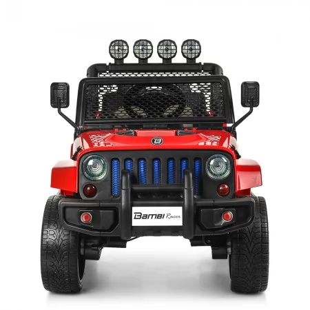 Дитячий електромобіль Джип Jeep Bambi M 3237 EBLR-3 червоний, 4 мотори по 45W, EVA, екокожа, MP3, Bluetooth Дитячий електромобіль Джип Jeep Bambi M 3237 EBLR-3 червоний, 4 мотори по 45W, EVA, екокожа, MP3, Bluetooth