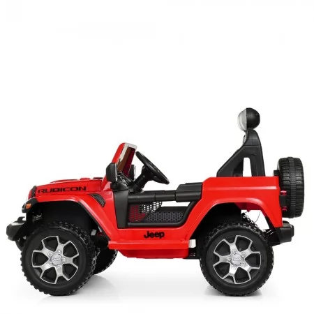Детский электромобиль Jeep Wrangler Rubicon Bambi красный 4 мотора 35W